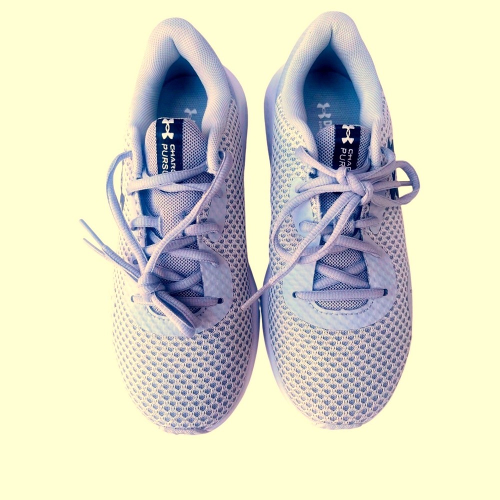 Under Armour Charged Pursuit 3 Women 6.5 Gray Running Shoes Mesh Sneaker - Picture 10 of 13